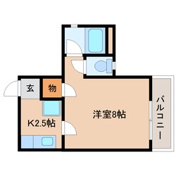 狐ケ崎駅 徒歩10分 2階の物件間取画像